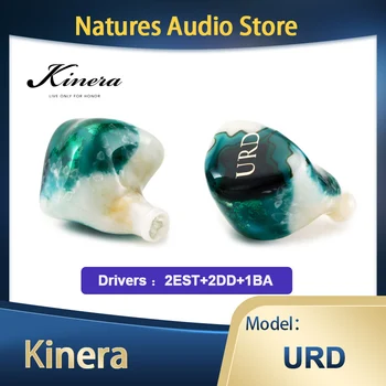 Kinera URD 2EST 2DD 1BA HIFI tervikliku keskkonnajuhtimise In-Ear Monitor Audiophile kõrvaklapid Earbuds 2,5 mm ja 3,5 mm 4.4 mm eemaldatava 0.78 mm Kaabel