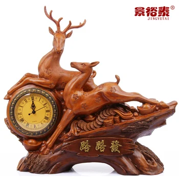 Klassikaline kellad, bell ploomi sõita hirv kaunistused koju elutuba teenetemärgi kella kella tabel kell kell Hiina kunsti