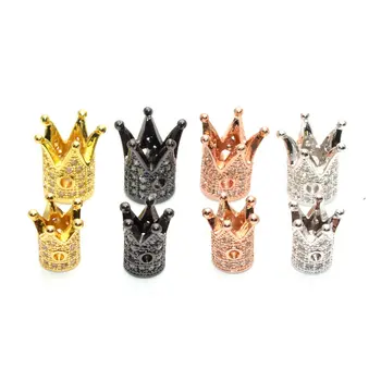 Kuld, Hõbe Gun Metal Black Katmine Silindri Crown ' Idega Rhinestone Crystal Milles DIY Jewlery Teha Järeldusi Aksessuaar 20pc
