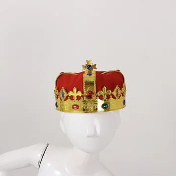 Kuninga Kroon Müts Halloween Etapp Näita Maskeraad Teenetemärgi Cosplay Rekvisiitide Luksus Keiser Müts Lastele Poisid Sünnipäeva Müts