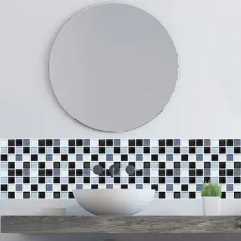 Kuum 6tk Mosaiik Isekleepuv Vannituba Köök Decor Seina Plaat Veekindel Kleebis