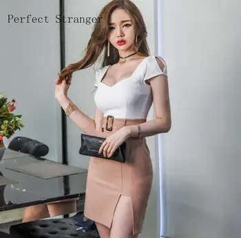 Kvaliteetsed Uued korea V Kaela Segast Slim Pakett Tuharad Naiste Kleit Seksikas kleit