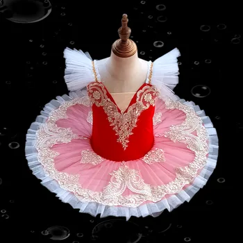 Laste Ballet tutu vähe luikede tants tava riided pettiskirt marli seelik tüdrukud printsess dress kostüümid