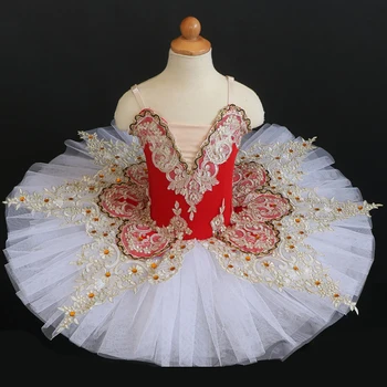 Laste professionaalne ballett seelik Uinuv Kaunitar tüdrukute tulemuslikkuse kleit Little Swan Tutu Seelik organisatsiooni tulemuslikkuse