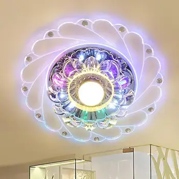 LED Crystal laevalgusti Ümmarguse Mini Lae Lamp Luminarias Rotunda Valgust, elutoas Vahekäiguga Koridori Köök
