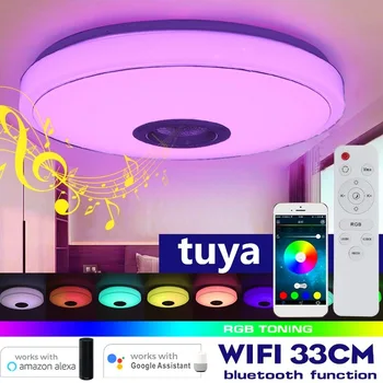 LED Lakke Lamp Tuya Smart laelambid Muusika RGB Juhitava Bluetooth Lae Lamp Koostööd Google ' i Kodu Alexa PFor Kodu