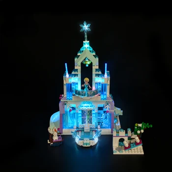 LED Light Kit for 43172 Elsa on Maagiline Ice Palace Building Block Haridus Mänguasjad ChildrenModel Plokid