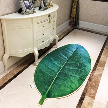 Loominguline elutoa vaip simulatsiooni roheline puu lehed playmat põranda vaip magamistuba, esik, magamistuba, köök põranda matt tapetes