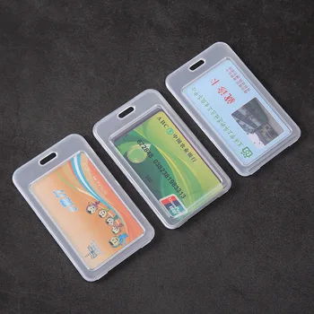 Läbipaistev Värviline Panga Kaart Kaitsta Omanik Kõvast Plastikust Kooli Kaardi Koorega Juhul ID-Kaardi Kott Tahke Hangable Kaardi Ladustamise Korral