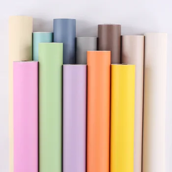 Macaron Tapeet Tahked Värvi, taustapilti Seina Kleebised Toaline Soe PVC Veekindel, niiskuskindel Tapeet isekleepuvad
