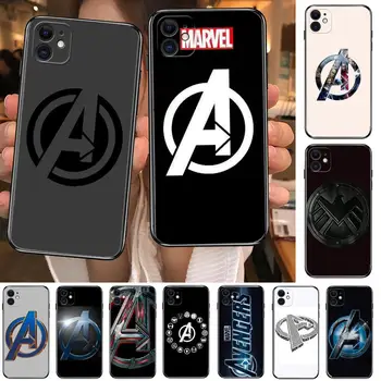 Marvel Avengers Logo Telefon Juhtudel iphone 13 Pro Max juhul 12 11 Pro Max 8 PLUS 7PLUS 6S XR X XS 6 mini se mobile cell