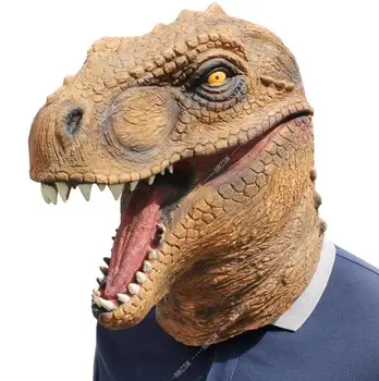 Mask Halloween Dinosaurus Maskid Cosplay Mask Täiskasvanud Looma Kostüüm Tarvikud Õhtu Poole Moodustavad Mängida Kingitus Mänguasi