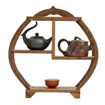 Ming ja Qing mööbel mahagon tiivad antiikmööbel puidust haruldus riiul kakuke Riiul Teekann raami kaunistused tehase otsene