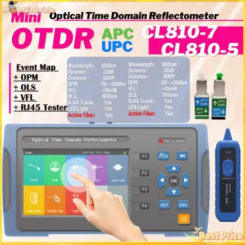 Mini OTDR CL810-7/CL810-5 Multifunktsionaalne Optiline Time Domain Reflectometer Kiudaineid Tester 60KM 20dB 1610nm Mini OTDR OPM/RAAMSEADUSEGA/OLS