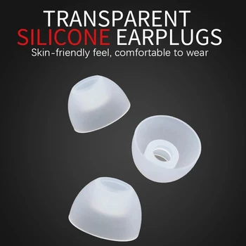 MS Originaal 3Pair(6tk) Kõrva Vihjeid Müra Isoleerivad Mugav, Läbipaistev Silikoon Kõrva Padjad Universaalne Earbuds Vastavalt Kõrvaklapid
