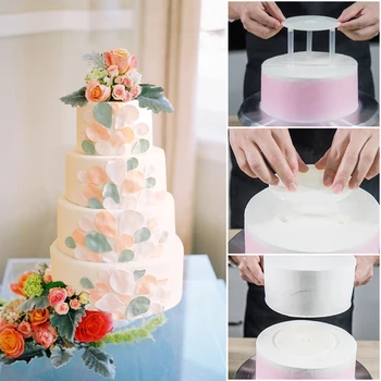 Multi-Layer Cake Toetada Õled Raam Seisab Hallituse Ring Toetada Distants Vaiade Bracket Köök DIY Kook Decor Saia Tööriist