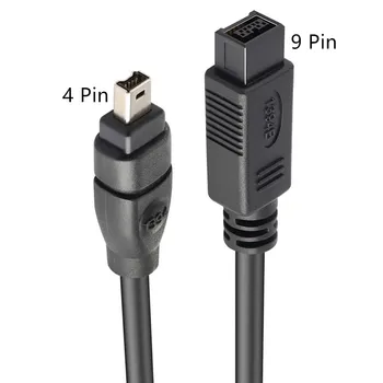 Must IEEE 1394 Firewire 800 Firewire 400 Kaabel, 9 Pin/4Pin Male / Isane 6 FT/10ft/15ft