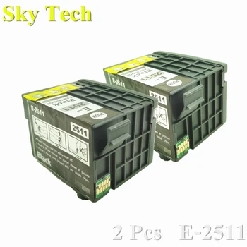 Mõeldud 2pk Ühilduv Pigment Ink Cartridge E-2511 , T2511 Epson WorkForce WF-M1561