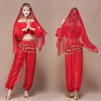 Naiste India Pikad Varrukad Sooritades Seelik Naine Kõhutants Tavade Kogum 2019 Tantsu Performance Egiptuse Tantsu Kostüümid H4554