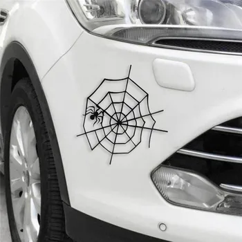 Naljakas Spider Web Car Styling Isiksuse Auto Mootorratta Dekoratiivsed Decal13cmX13cm Auto Decal
