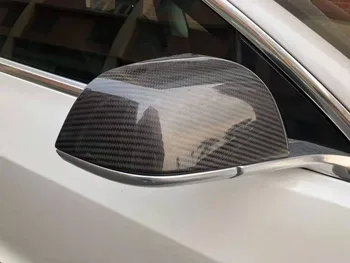 Näiteks Tesla Model 3 Auto Rearview Mirror Shell Teenetemärgi Model3 2021 Sepistatud Süsinik Fiiber Pool Peegli Kate Kaitsekork