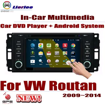 Näiteks VW Routan 2009-2014 Audio Video Multimeedia juhtseade Auto Android GPS-Mängija Navigeerimine Displayer Süsteem