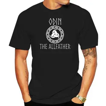 Odin On Allfather T-Särk Odin ON Sarv Viking Asatru Viikingid Meeste Musta T-Särk Pidulik Tee Särk