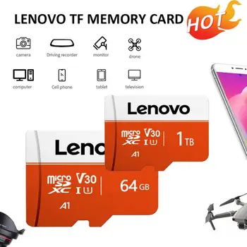 Originaal Lenovo Mälukaart TF SD Card 16GB 32GB 64GB 128GB 256GB 512 GB High Speed Flash, MicroSD-Smart Telefoni Kaamera Undamine