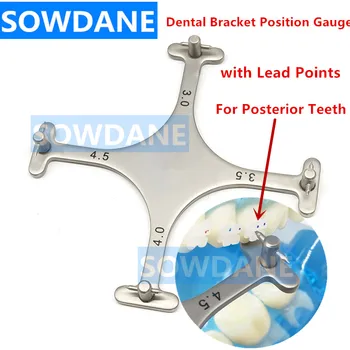 Ortodontiline hambaravi Bracket Seisundi Näidik Plii Punkte Tagumises Hammaste Molaarne Hambad Suure Täpsusega Positsioneerimine Valitseja Tööriist