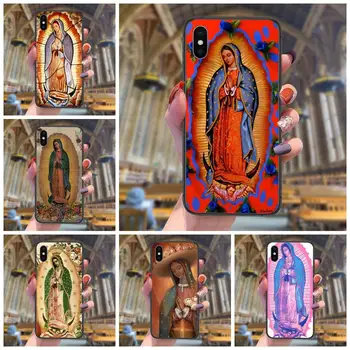 Parim Müük Must Kate Armastus Neitsi De Guadalupe Virgen Maarja iPhone 13 12 11 Pro Max 6 X 8 6S 7 Pluss XS XR Mini 5S SE 7P 6P