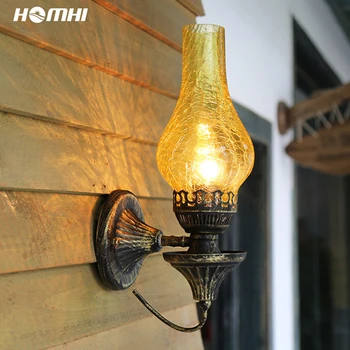 Petrooleumi lamp Tööstus-Seina Lamp Luminarias Retro Vintage Decor Seina Valgustid recibidor de entrada klaas lambivarju