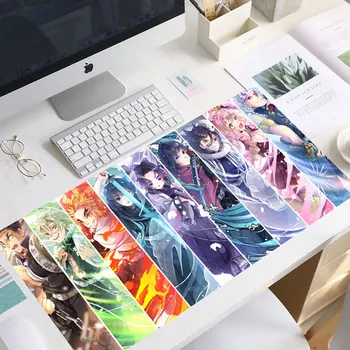 PINKTORTOISE Demon Slayer Anime Mouse Pad Gamer Office Desk Matt Genshin Mõju Arvuti Sülearvuti Suure Kummist Anti-Slip Pad