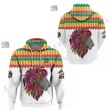 PLstar Kosmos 3DPrinted Uusim Etioopia Riik Lõvi Kultuuri Unikaalne Unisex Naljakas Streetwear Harajuku Hupparit/Pusa/Zip Q-2