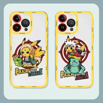 Pokemon Pikachu Telefon Case For Iphone 14 Pro Max 12 Mini 13 11 Läbipaistev Põrutuskindel Tagasi Pehmest Silikoonist Kate