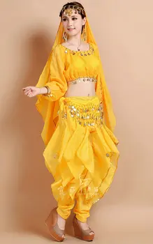 Popp Tantsu Kostüümid India Kõhutants Kostüümid Komplekt Naistele Sifonki Bollywood Orientale Kõhutants Kostüüm Sätestatud Naine
