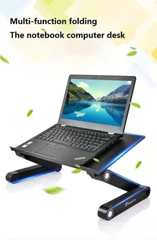 Portable Laptop Laual jaoks Voodi Reguleeritav Arvuti Laud Ergonoomiline Ringi Sülearvuti Mobiiltelefoni Stand Lapdesk Salve Mouse Pad