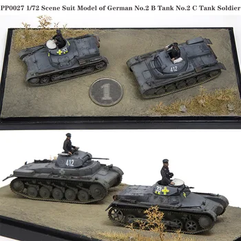 PP0027 1/72 Stseeni Sobiks Mudel saksa Nr 2 B-Tank Nr 2 C Tank Sõdur Valmistoote kogumise mudel