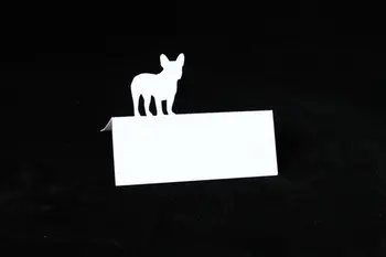 Prantsuse Buldog koera armastaja pulm Koht Kaardid baby shower pool tabeli number Kaardi sünnipäeva Istmed escort sm valida värvi