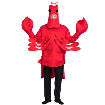 Punane Suur Salehomaari Etapi Tegutseb Jumpsuits Rekvisiidid Mere Loomade Jõudlust Kostüüm Halloween Cosplay Kostüüm Pool