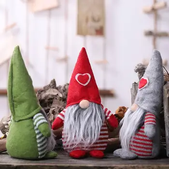 Päkapikk Mänguasi Ornament Korduvkasutatavad Atraktiivne Lint Vaba Dekoratiivsed Xmas Rootsi Tomte Gnome Mänguasi