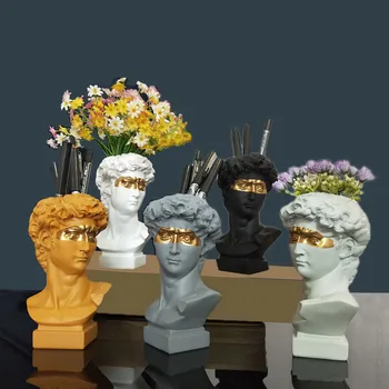 Põhja-Euroopas Vaik Vaas Kodu Kaunistamiseks Flower Pot Pliiatsi Omanik Meik Harja Hoidja Ladustamise Kasti Euroopa Peaga Skulptuur Mudel