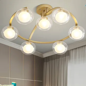 Põhjamaade kaasaegne minimalistlik magic bean palli lakke lamp loov isiksus, garderoob molekuli klaas magamistuba lamp LB40210