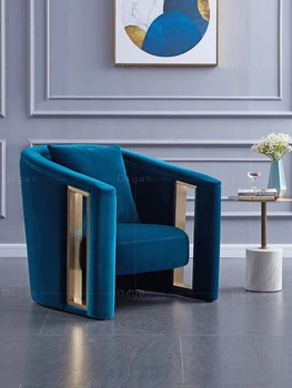 Põhjamaade kangast luksuslik ühe isiku diivan tool kaasaegne disainer lihtne vabaaja laisk tiiger tool