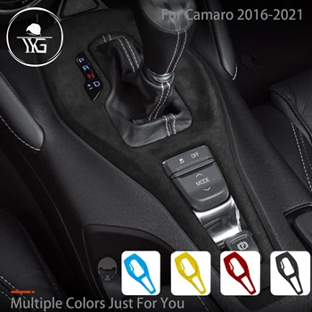 Pööra Karusnaha Suede Wrap Kaas Chevrolet Camaro 2016-2021 Center Console käiguvahetuse Paneeli Taga Sisekujundus ABS Auto Tarvikud
