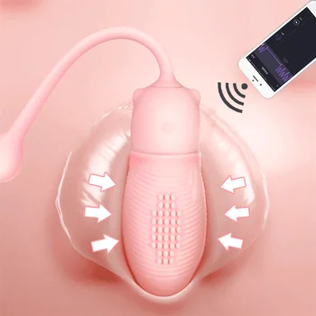 Rakenduse Bluetooth Kontrolli Aluspüksid Vibraator Vibreeriv Muna Kantavad Pallid Vibraator G-Spot Kliitori Massager Täiskasvanud Sugu mänguasi Naistele