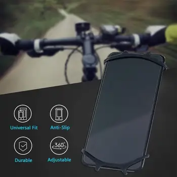 Reguleeritav 360 Pöörde Silikoon Bicycle Telefon Hoidja Seista Vastupidav Põrutuskindel Motocycle Bike Käepide Telefon Bracket Tarvikud