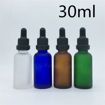 Reisi Pudel 30ml Kollane Roheline Sinine Läbipaistev mattklaas eeterlikku Õli pudel,30cc avamise tuvastamist Tilguti Pudel 200pcs/palju