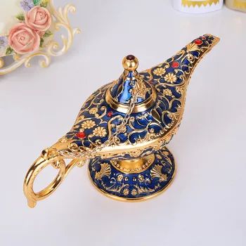 Retro Euroopa käsitöö Aladdin magic lamp, kodu, klubi teenetemärgi tsingi sulam, loova käsitöö-dekoratsioon, kes soovivad lamp