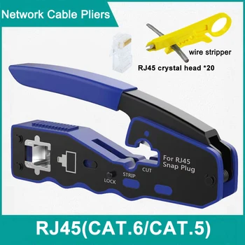 RJ45 Vahend Võrgustik Crimper Valtsimisega Vahendid Strippar Lõikamine Etherneti Kaabel Sobib RJ45 Cat6 Cat5 Pistikud RJ45 Pistik