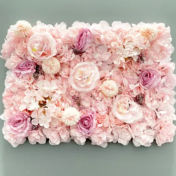 Roosa Aritificial Silk Kasvas Lill, seinapaneelid Kaunistamiseks Flower Pulm Baby Shower Pool Ekraani Akna Taustaks Decor